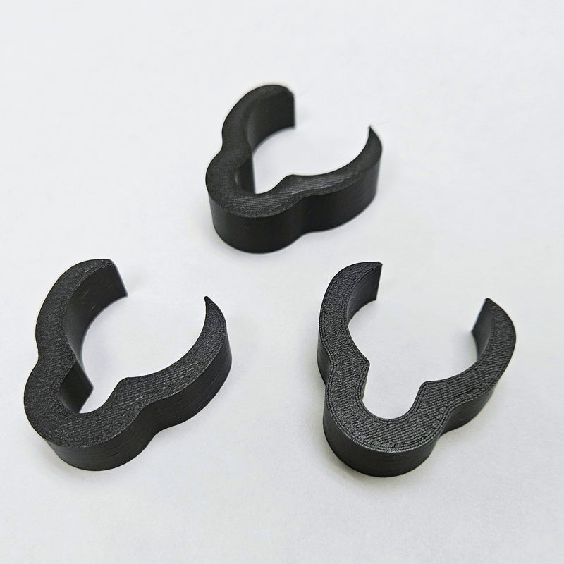 BITEN Cable Clips - 3Pack Transducer Pole Cable Managment Clamp - Fits 1 1/8" and 1 1/4" Shafts - FFS Garmin Livescope Lowrance Active Target