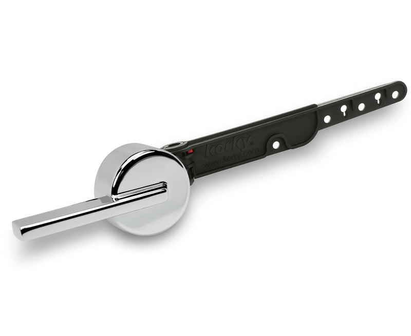Korky StrongARM Metal Toilet Handle and Lever - Universal to Fit Front, Angled, Side, Left, and Right Mount Toilets - Contemporary Style in Chrome