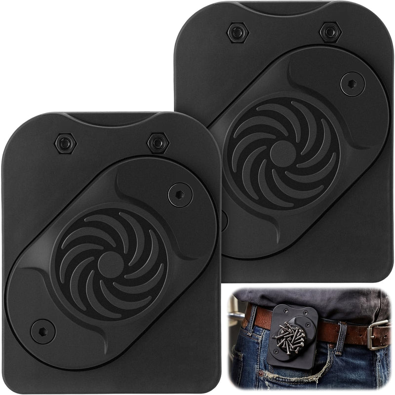 2 Pack Magnetic Tool Holder Magnetic Belt Clip Holster for Hammer, Wrench, Screws, Nails, Pliers, Spanner, Drill Bits, Hardware, Small Fasteners and Parts, Sockets Accessories