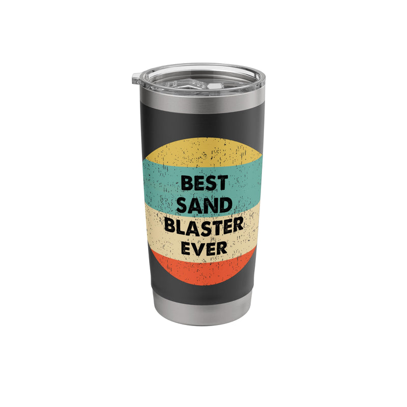 Sand Blaster Stainless Steel Insulated Tumbler Black 20 Ounces