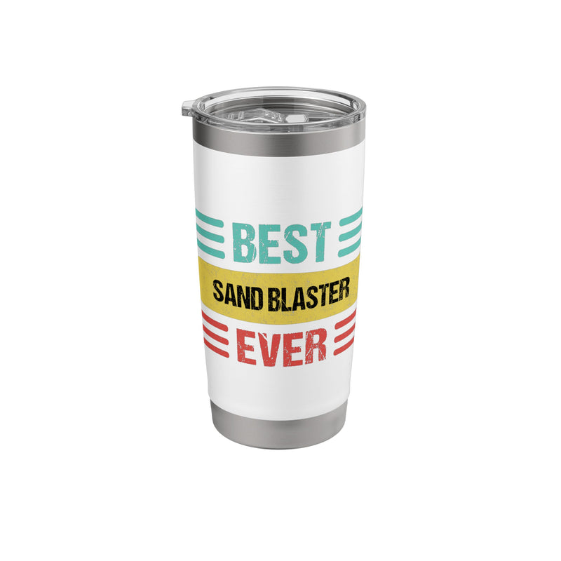 Sand Blaster Stainless Steel Insulated Tumbler White 20 Ounces