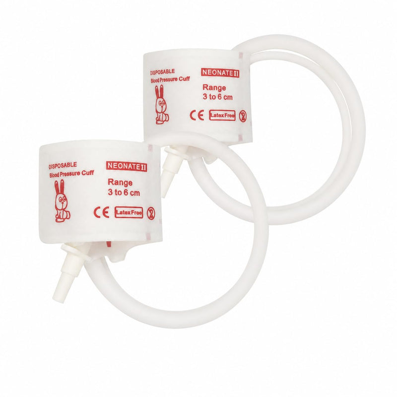 Veterinary Blood Pressure Cuff, Multiple Sizes 3-6cm, for Pet Animal Sphygmomanometer, 2-Pack