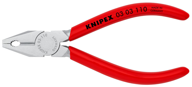 KNIPEX Tools 03 03 110 Mini Combination Pliers, 4-1/4"