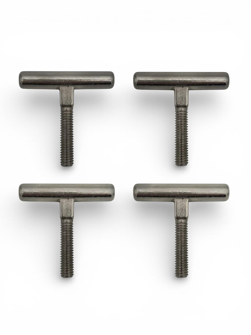 Stainless T-Handle Bolt Compatible with ShoreMaster Infinity Dock Systems (Fits RS4, RS7, TS9 Leg Pockets, Accessory Brackets, and Dock Connectors) (4) 4