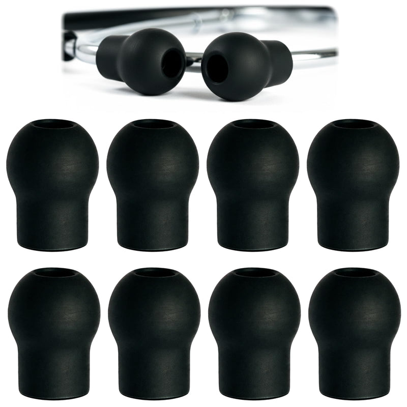 8PCS Stethoscope Ear Tips Replacement Compatible with MDF, ADC, Silicone Stethoscope Ear Pieces, Pliable Noise Reduction-Sealing Earbuds for Doctors