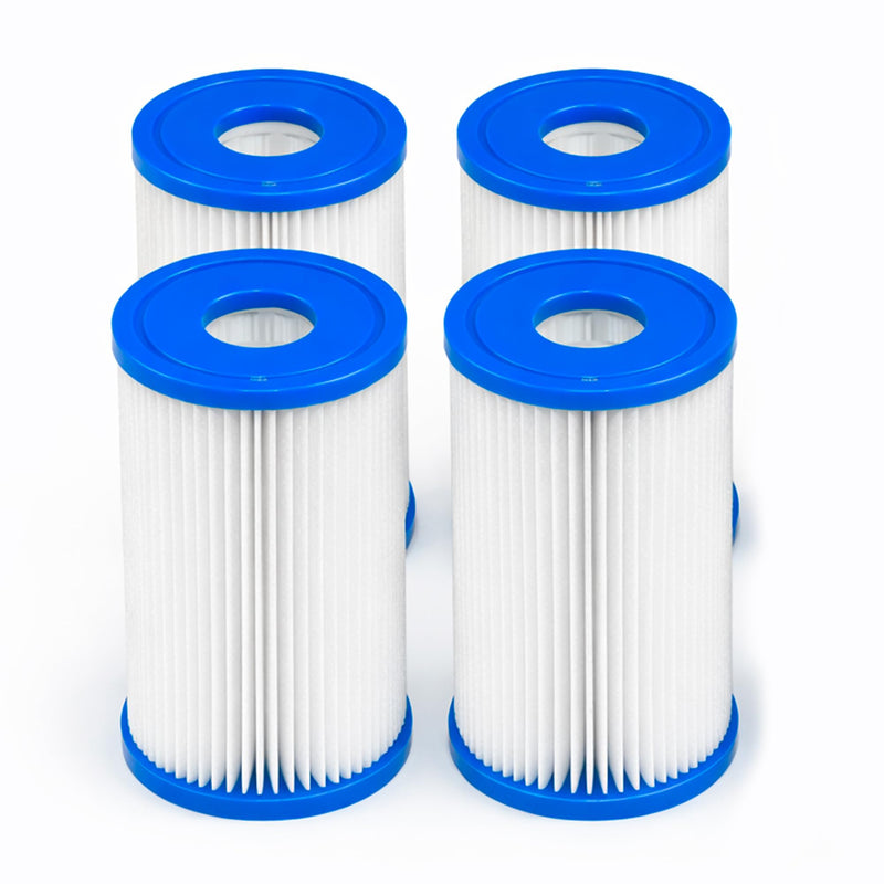 HQRP 5" x 2.5" Cold Plunge Water Filter Cartridge 20 Micron, Universal Fit Replacement for Ice Bath, Ice Pod, Plunge Tub, Spa, Pool, Pleated Sediment Filter, High Flow, 4-Pack