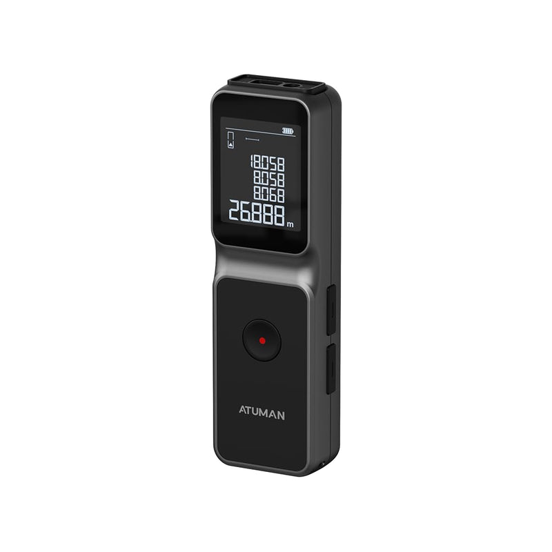 ATuMan LSA Laser Distance Meter, 165ft, 2mm Accuracy, 11 Modes, Portable