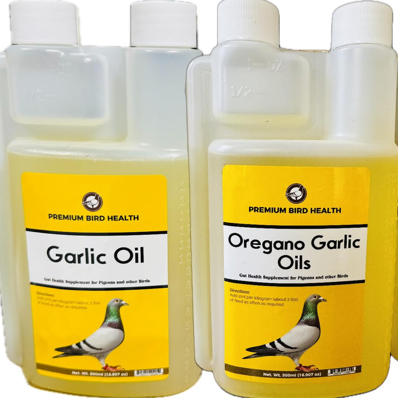 Oregano-Garlic and Garlic Oil Quality Oil for Pigeons 16oz, Racing Pigeons Palomas and Birds ((1) Oregano Garlic Oil 16oz) (1) Oregano Garlic Oil 16oz
