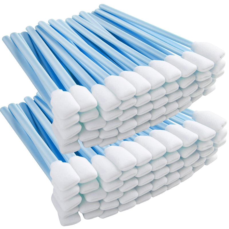 Foam Sticks Cleaning Swabs, LUCHOI Lint Free Swab, Square Cleaning Tip Swabs for Printers, Cameras, Optical Lenses, Electronics and Car Detailing Swabs (300pcs) 300