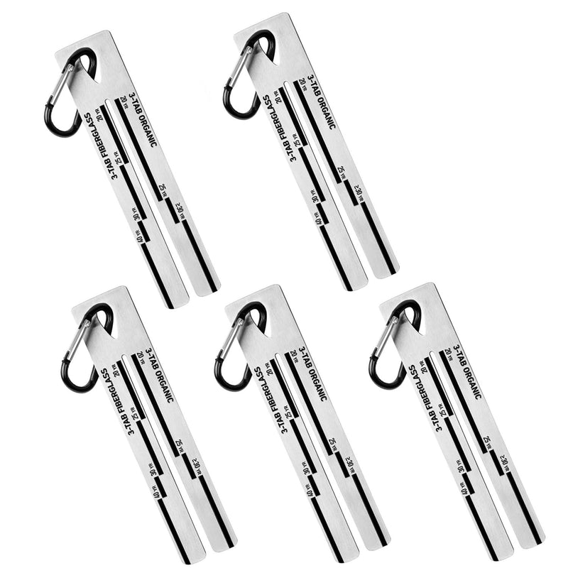 4/09 Shingle Gauge, Roof Tool, Pitch Gauge Roofing with Carabiner for Measuring and Analyzeing The Thickness of Roof Shingle (5PACK) 5PACK