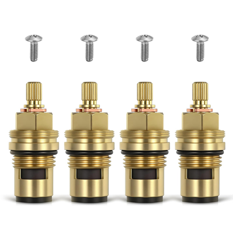 2Set Ceramic Cartridge Compatible with Grohe 45882000 45883000, 1/2 Inch Cold Hot Ceramic Cartridge