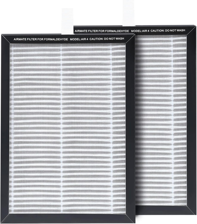 Only Suitable for Airmate AIR4-F-1 45" Bladeless Tower Fan, 2Pcs HEPA Filter & HEPA Filter Air Purifier 2in1