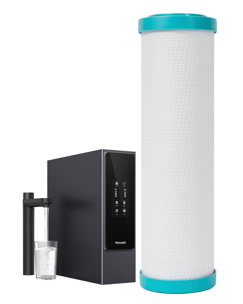 Vancepic PC Composite Filter Replacement, Compatible with V-Series (V600/V800) Water Purifiers, 8-Month Lifespan, 3s Quick-Change, No Tools Needed PC Filter
