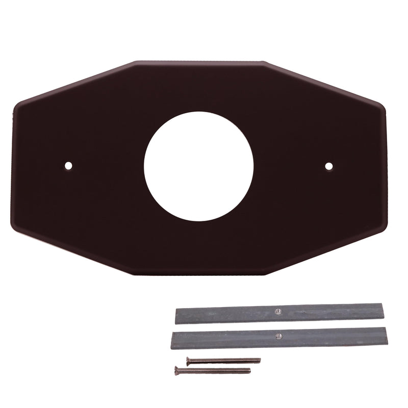 Westbrass A503-12 One-Hole Remodel Cover Plate for Mixet Bathtub and Shower Valves, Oil Rubbed Bronze