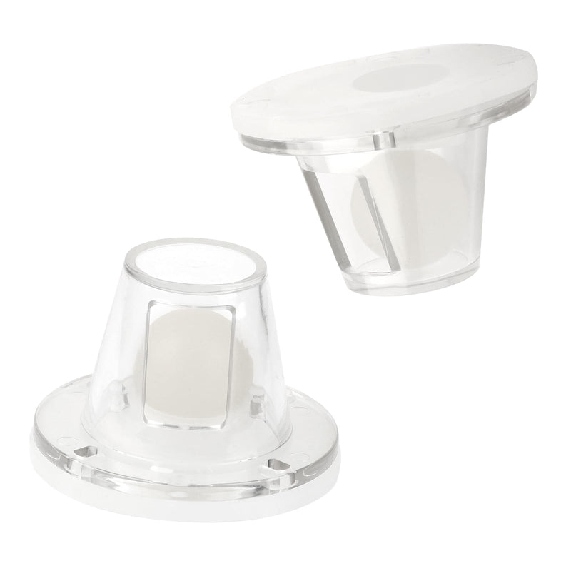 LJB Boat Scupper Drain Valve Self-Bailing Ball 2-Pack | One-Way Automatic Drain, Fits 3/4" to 1-1/2" Drain Holes
