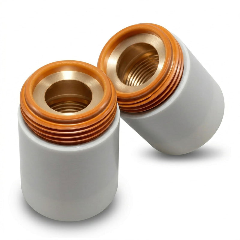 2PCS 120600 Retaining Cap Fit for Hypertherm 600 800 900 Plasma Cutter, Fit PAC120 PAC121 PAC123 PAC125 T/M Torch, 40–50A Plasma Cutting Consumable
