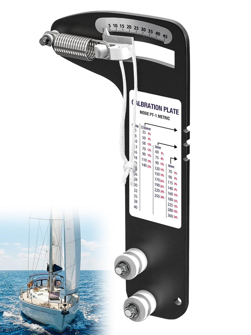 Sailboat Rigging Tension Gauge PT-1M | Rated up to 360kg Accurate Hands-Off Rigging Tool, Wire Rope Standing Rigging for 2.55mm,3mm,4mm Diameter Wire Cable