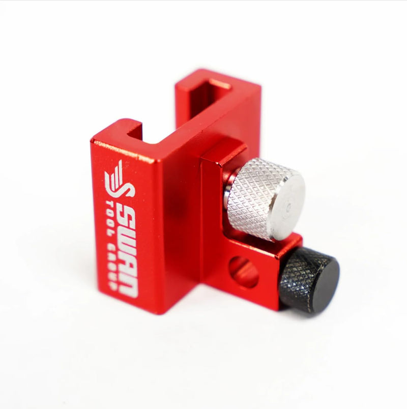 Falcon Depth Stop - Universal Depth Stop that Fits Most Speed, Rafter and Carpenter Squares, Fast Saw Blade/Router Bit Set Up, Woodworking Layout Tool, Works with Carbon Pencils