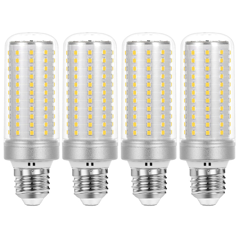 HJFF 4pcs LED Light Bulb 5000LM 350w Equivalent Super Bright 6000K Cool Daylight White 40W LEDs Bulb E26/E27 Medium Base for Outdoor Indoor Home Garage Backyard LED Corn Light Bulb 40w 5000k
