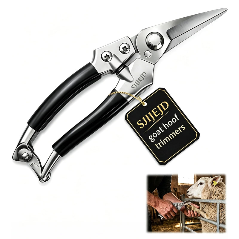 Goat Hoof Trimmers, Sheep Shears, Hoof Kit, Farrier Tools, Nippers, Horse Grooming Supplies Hoof Accessories –Versatile Hoof Wire and Pipe Cutting Tool for Livestock – Silver (1pack)