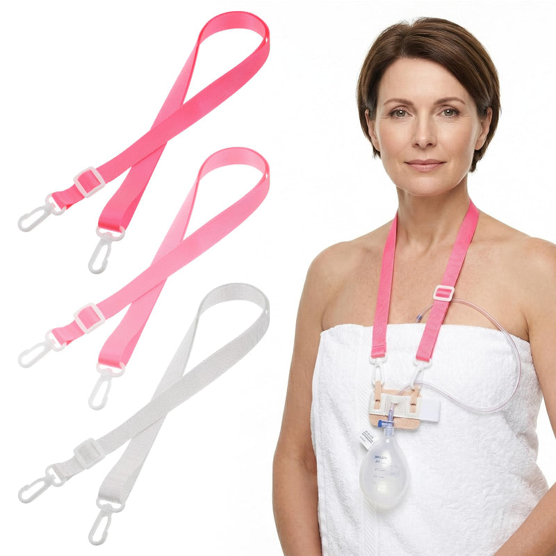 3 Pcs Shower Lanyard for Drain Holder, Surgical Drain Holder for Breast Surgery, Tummy Tuck Recovery Supplies, Abdominal Debridement Patients Surgical Drains Holders