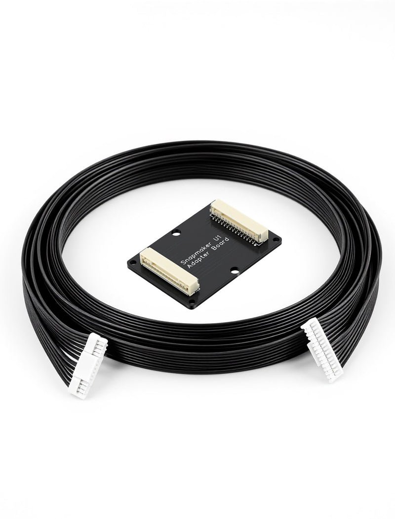 Automatic Feeding Line Extension Cable Compatible with Snapmaker U1 3D Printer, 39.37in GH1.25-15P Cable with Adapter Board, 26AWG 1.25mm JST GH Series 15P Connector with Wire