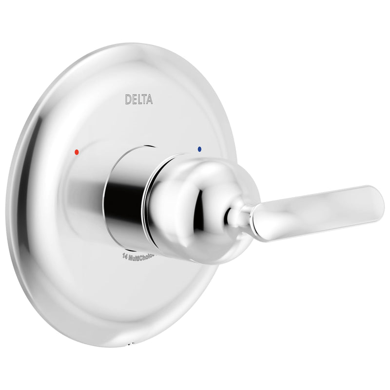 Delta Bonacci 14 Series Single-Function Valve Trim Kit, Chrome Handle Set for Shower Faucet System, Lumicoat Chrome T14045-PR (Valve Not Included)