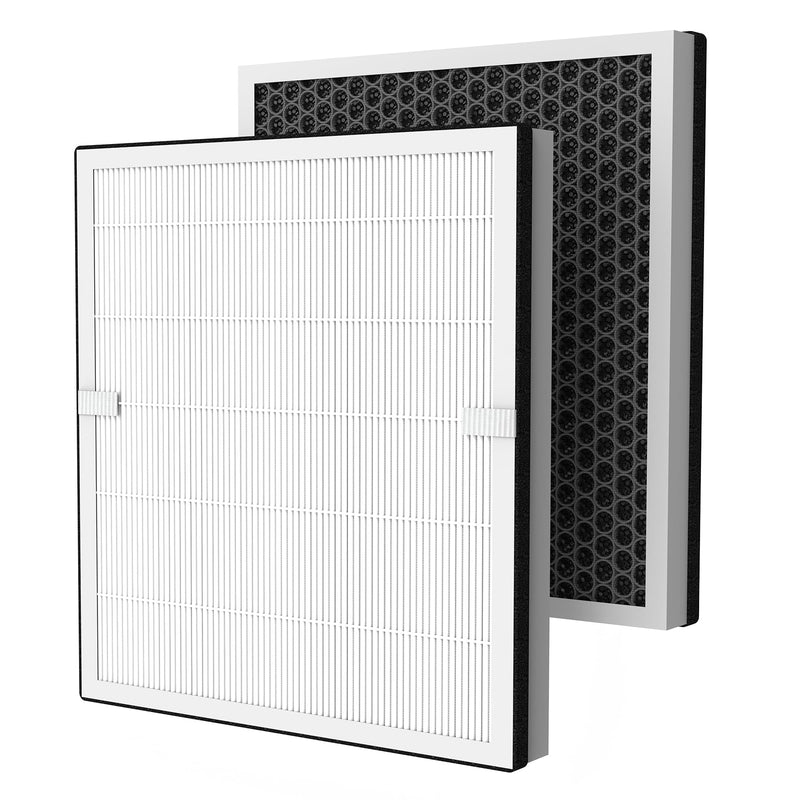 2 Packs Europa Replacement Filters Compatible with Afloia Europa Air Purifier, True H13 HEPA 3-in-1 Filter, Filtration of Pre-Filter, HEPA Filter and Activated Carbon Filters