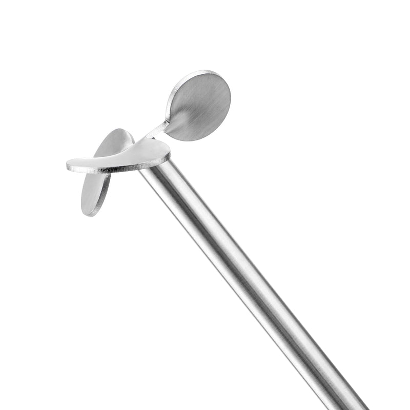 3 Bladed Propeller Stirring Rod, 304 Stainless Steel, 350mm Length, 8mm Shaft, 50mm Impeller for Laboratory Overhead Stirrer