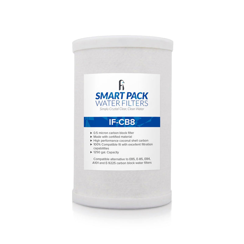 Smart Pack Water Filters CB8 Carbon Block Filter – Direct Replacement for Amway E-84, E-85, A101, E-9225 – Made with NSF Certified Coconut Shell Carbon 1 Pack