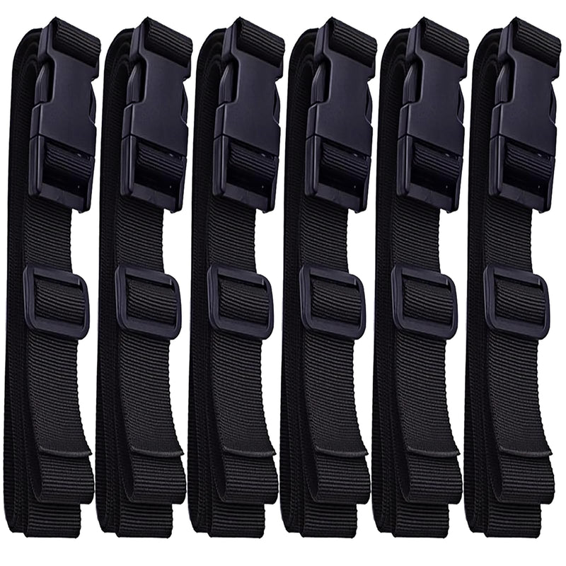 Adjustable Boat Cover Straps with Quick Release Buckles,Heavy Duty Boat Cover Tie Down Utility Straps,Webbing Tightening Straps Suspenders Belt for Securing 6 Pcs 96"