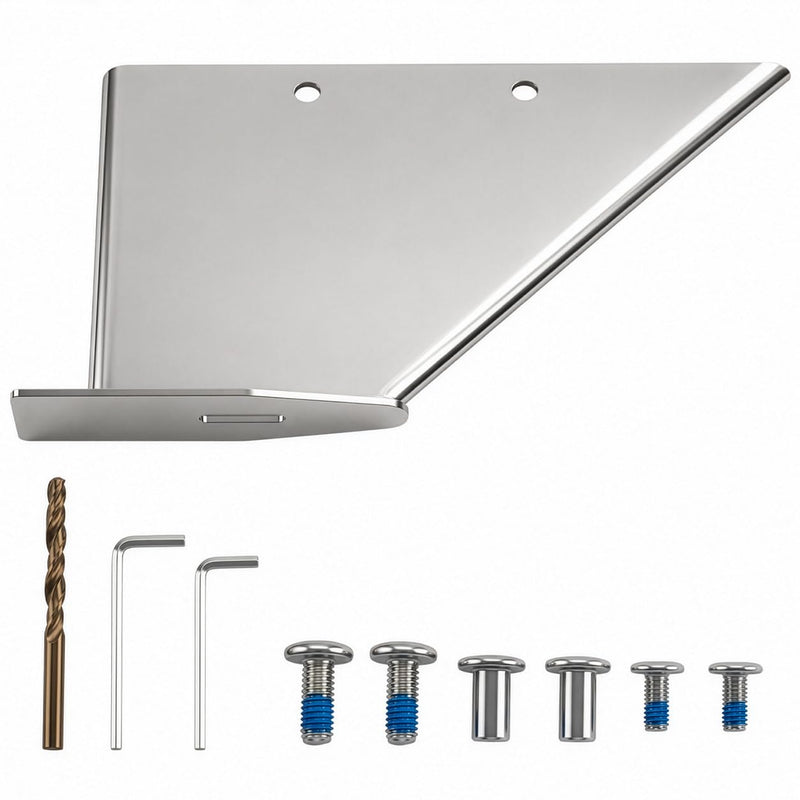 27021 Stainless Steel Skeg Guard Compatible with Mercury MerCruiser Alpha I 1985-1990, 316 Stainless Steel Skeg Protector