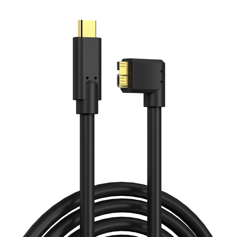 16.4ft USB C to Micro B Cable, 5Gbps High-Speed Data Transfer, USB Type-C to Micro B Camera & External Hard Drive Cable for Canon EOS 1DX2/ 5D4/ 5DS Nikon D850/ D810, WD, Seagate, Toshiba HDD 16.4ft