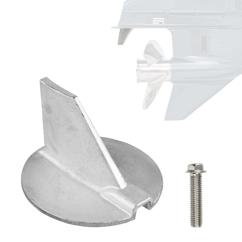 6E5-45371-01 Boat Motor Trim Tab Anode with Bolt for Yamaha 115HP-225HP 2/4-Stroke Outboard Models for GLM 12744 for Tecnoseal 01103, Replace for Sierra 18-6097 Marine Engine 6E5-45371-01