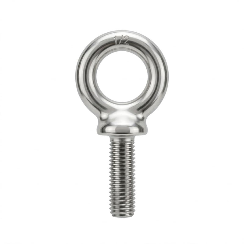 HomelyNest Eye Bolt 1/2"-13 x 1-1/2" - Heavy Duty 304 Stainless Steel Shoulder Eye Bolt for Lifting, Marine Grade, Machinery, 10 Packs