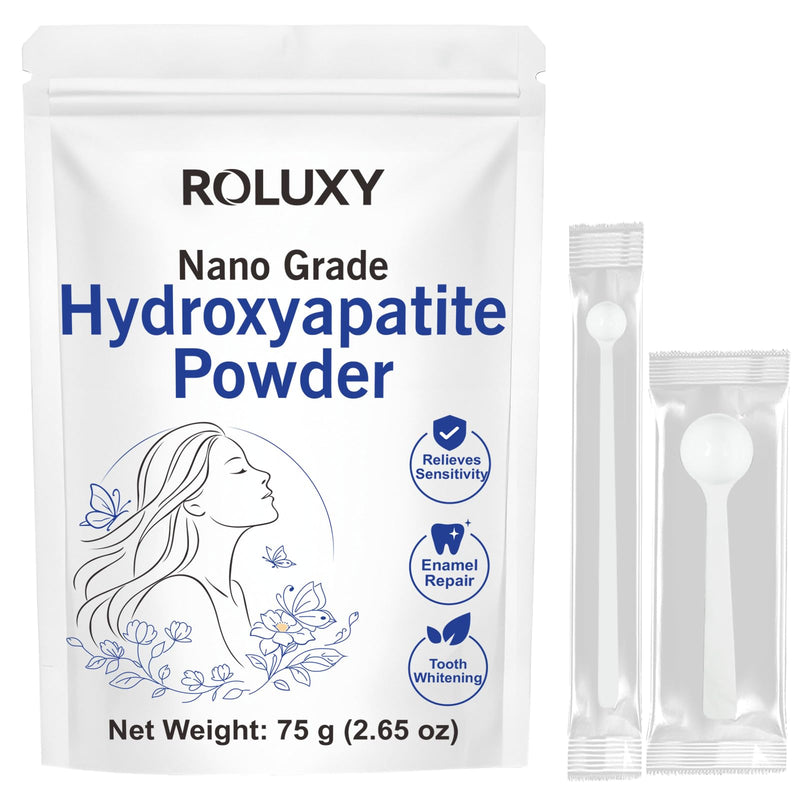 100% Pure Nano Hydroxyapatite Powder 75 g (2.65 oz) | Nano Grade Hydroxyapatite Powder | High-Purity Raw Material hydroxyapatite for DIY Formulations | nanohydroxyapatite Bulk 75g (2.65oz)