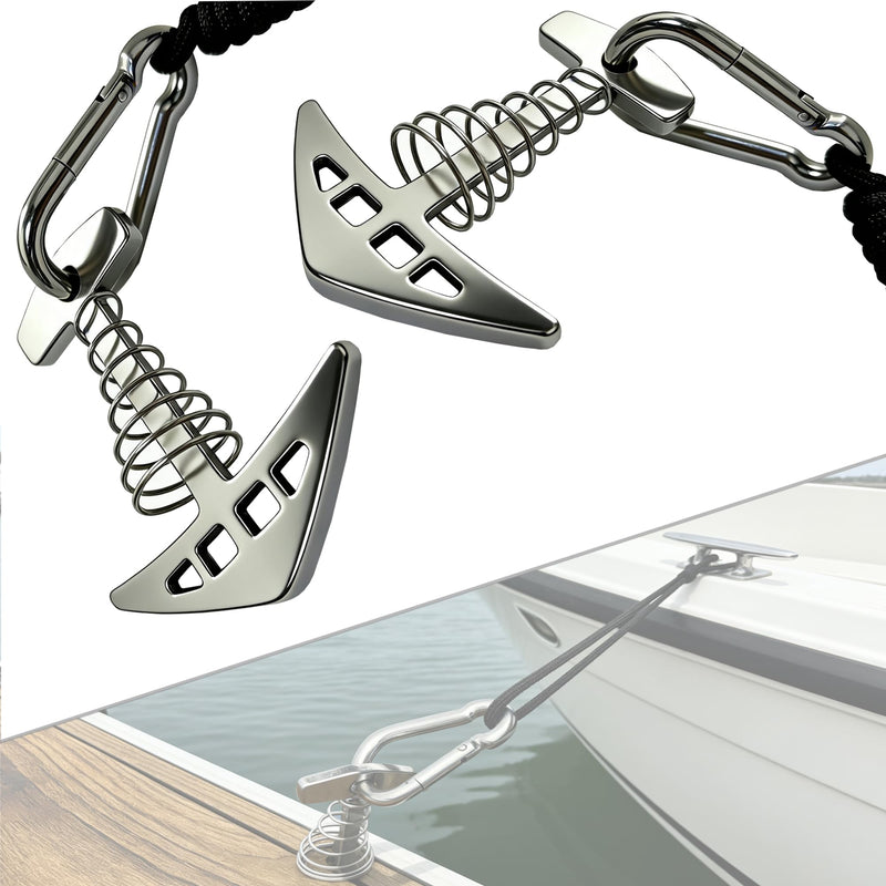 Boat Dock Cleats 316 Stainless Steel Portable Marine Quick Docking Cleat,1,000 lb Capacity Portable Temporary Dock Tie Downs
