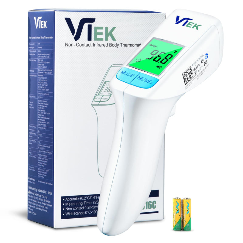 No-Touch Forehead Thermometer for Adults and Kids, 2-in-1 Digital Baby Thermometer with Fever Alarm, Mute Mode, Memory Recall,Fast Accurate Results, Batteries Included