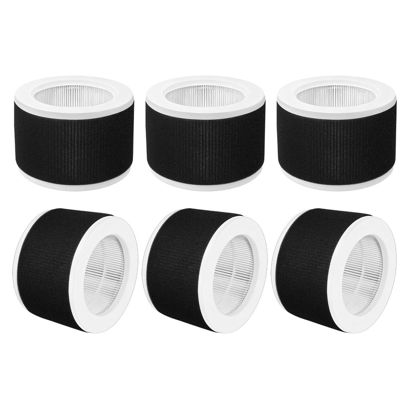 6 Pcs EPI810 Replacement Filter Compatible with MOOKA EPI810 Air Purifier