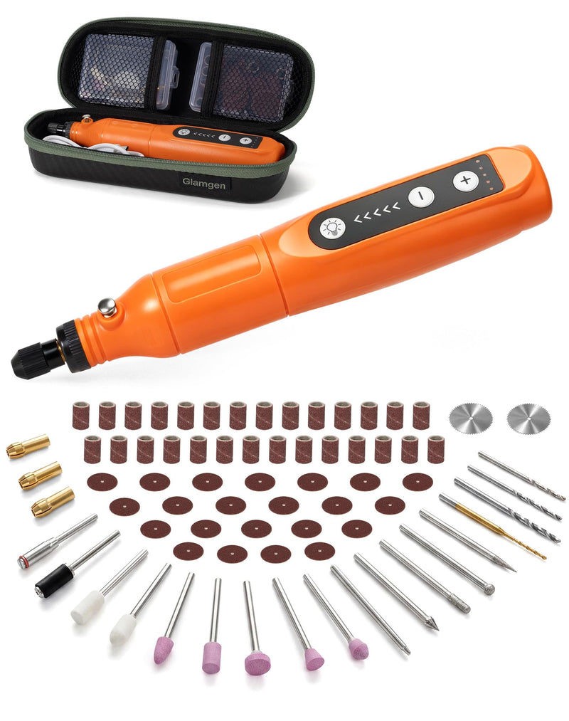 Mini Cordless Rotary Tool, 5-Speed Power Rotary Tool Kit with 68 Accessories, Small 3.7V Power Rotary Tools for Home DIY Crafts Engraving, Sanding, Polishing, Drilling, Grinding