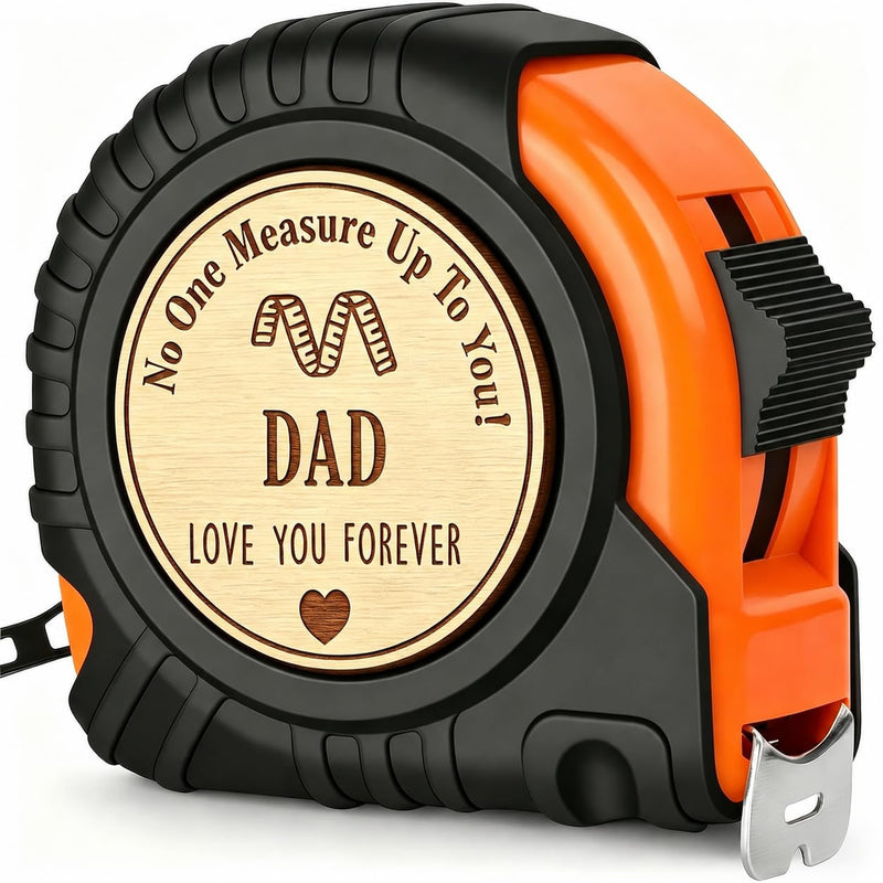 Dad Gifts for Fathers Day Tape Measure 25 FT, Birthday Gift for Dad from Son Daughter Wife, Best First New Daddy Father in Law Presents Useful Stuff, Engraved Measure Tape Tools Woodworker Carpenter