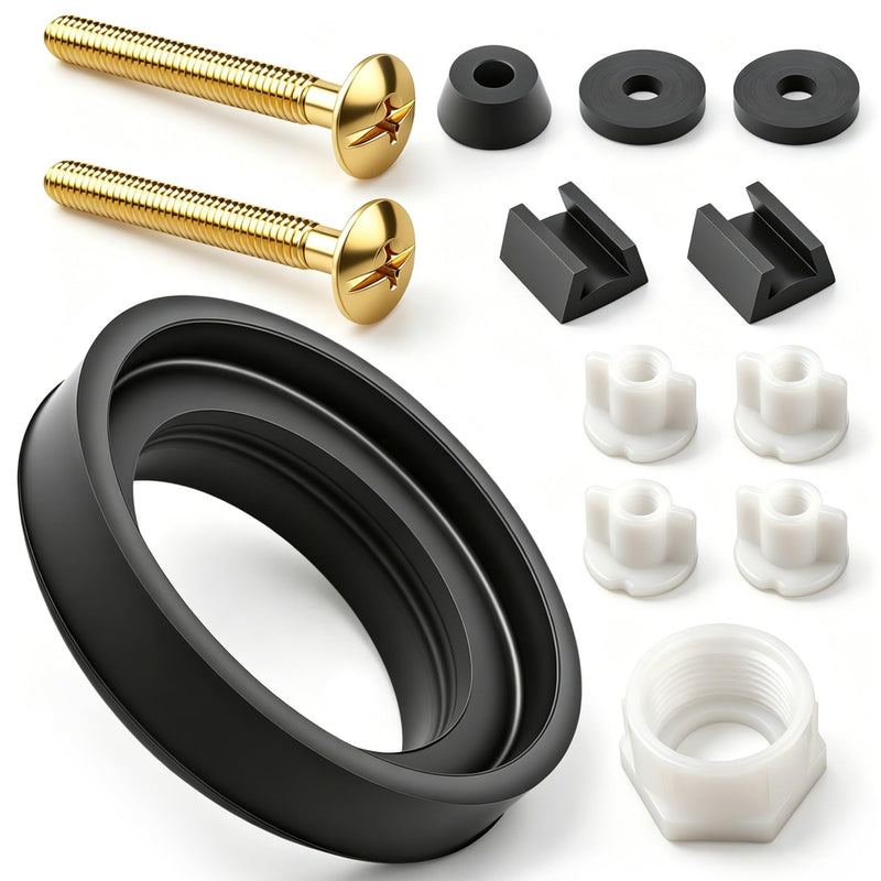 99-660 Tank to Bowl Bolt & Gasket Kit for Gerber Toilets,Compatible with Gerber 99-025 99-856 Series, for Avalanche AV2889X WS2889X LS28890 Toilets, Gerber Toilet Replacement Parts