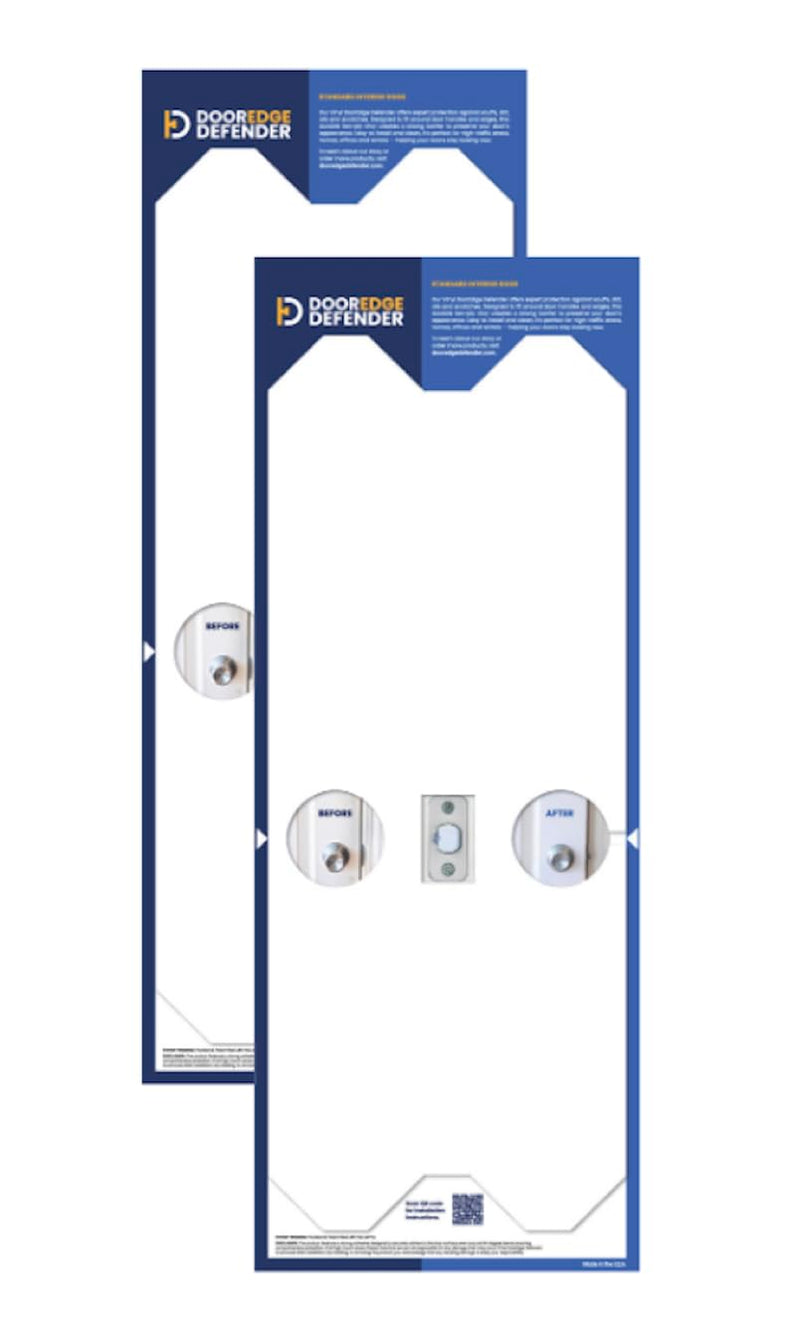 Home Interior Door Protector, Door Edge Guard, Paint Protector, Smudge Guard (2 Pack) 2 Pack