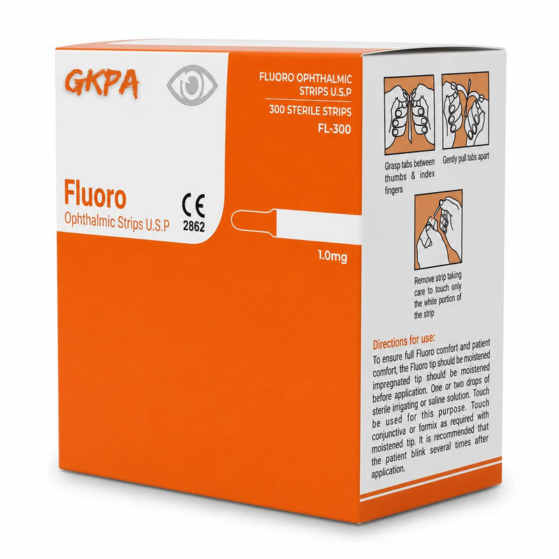 Ophthalmic Fluoro Touch Strips – 300 by GKPA