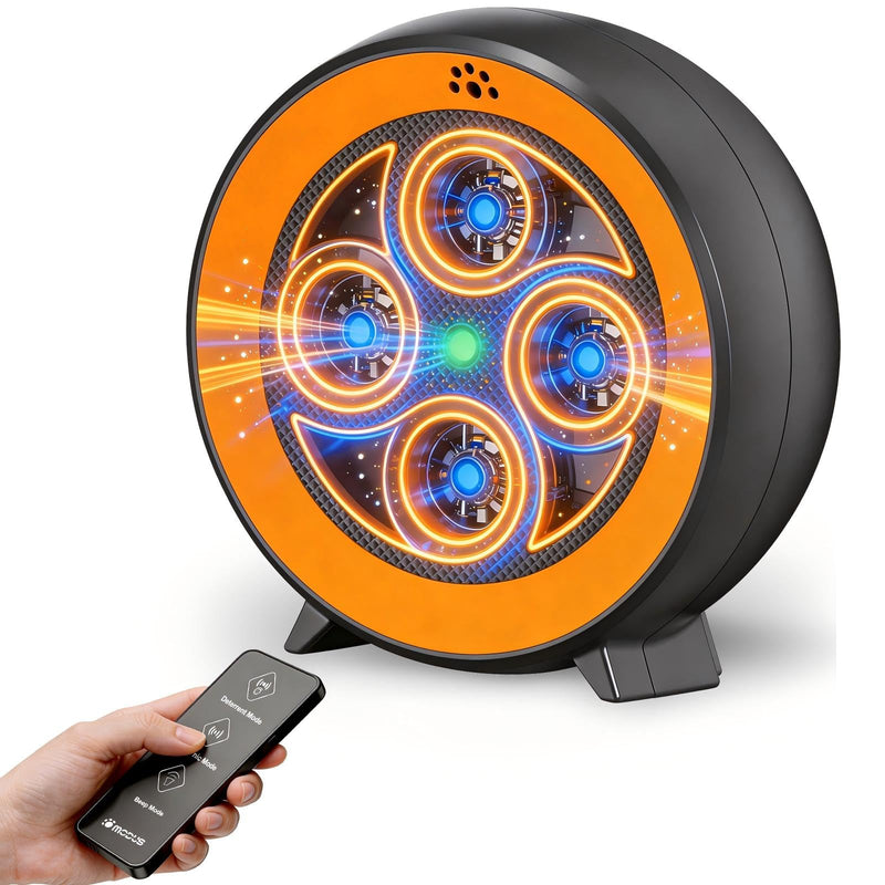 New Anti Barking Device for Dogs, Rechargeable Dog Barking Deterrent up to 75ft with Remote , Variable Ultra Frequency/6 Modes/IP65 Waterproof Dog Silencer Stop Neighbors‘ Dog from Barking (Orange) Orange Bark Deterrent Device