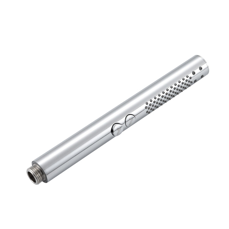 High pressure Round Handheld Shower Head Only, Anti-clog Nozzles, 2 In 1 Function Replacement Shower Wand with Handheld to Clean Tub, Tile & Pets, Rain Shower Head for Bathroom (Chrome) Chrome