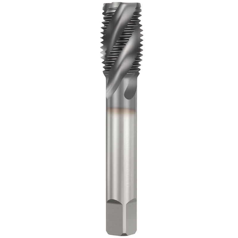 M22 x 2.5 Spiral Flute Thread Tap - M35 High Speed Steel Right Hand Thread Tap TICN Finish Screw Thread Milling Machine Taps Threading Tapping M22 x 2.5