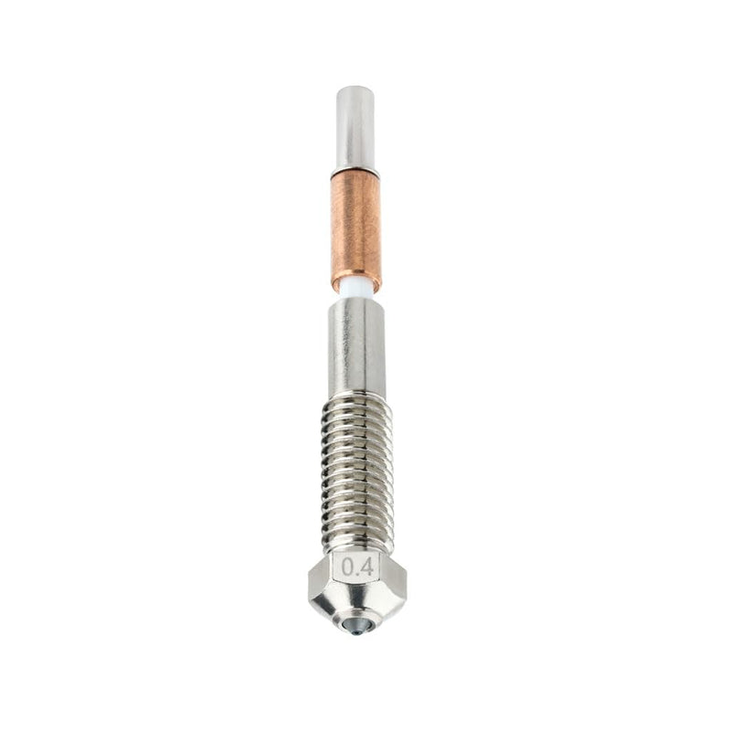 Bimetal Tungsten Carbide Nozzle 0.4mm for QIDI Plus 4 3D Printer, Less Brittle, High Thermal Conductivity Abrasion Resistance for Precision Additive Manufacturing