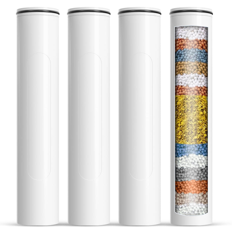 4 Pack Shower Filters Compatible with MakeFit Handheld Shower Head SSJ781/DSSJ781/ DSSJ781-01/DSS1581, Replacement Water Softener Filters Beads for Hard Water Remove Chlorine, Reduces Dry Itchy Skin 4