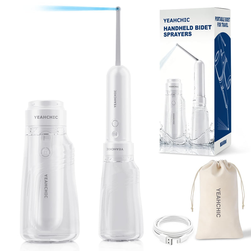 Portable Travel Bidet USB-C Rechargeable 400ml 3‑Mode Adjustable Pressure | IPX7 waterproof, cordless design, clean anywhere anytime – perfect for men, women, babies & postpartum care